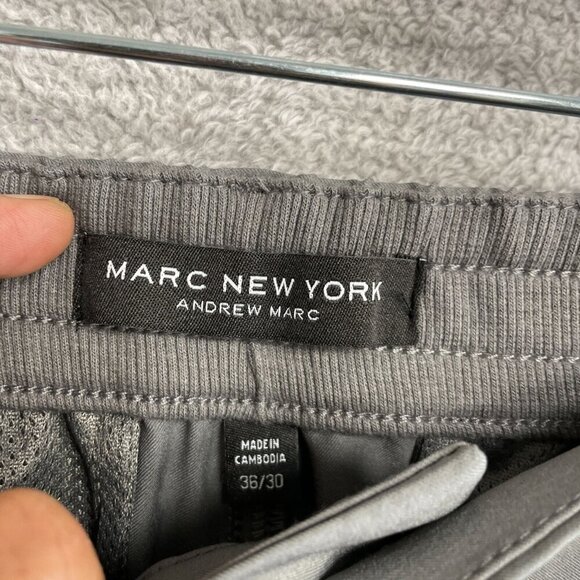 NEW Marc New York Andrew Marc Men's 36x30  Gray Commuter Slim-Fit Pants Four-Way - Picture 5 of 9